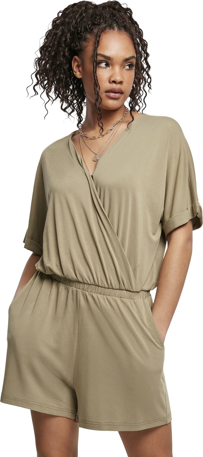 UrbanClassicsDamenOverallLadiesShortModalJumpsuitKhaki-3XL