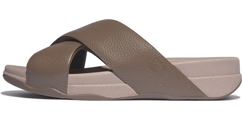 FitFlopSandalenSurferMensTumbled-LeatherCrossSlidesHA6JavaJava-42