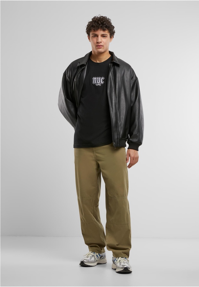 MisterTeeNYCOldEnglishWordingPatchTeeMT3695