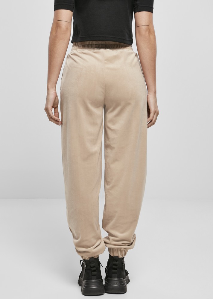UrbanClassicsDamenLadiesHighWaistBallonVelvetSweatPantsSofttaupe-3XL