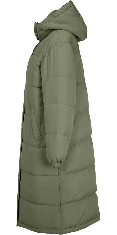 FilaDamenWattierteJackeBraunfelsLongPufferJacketOilGreen-L