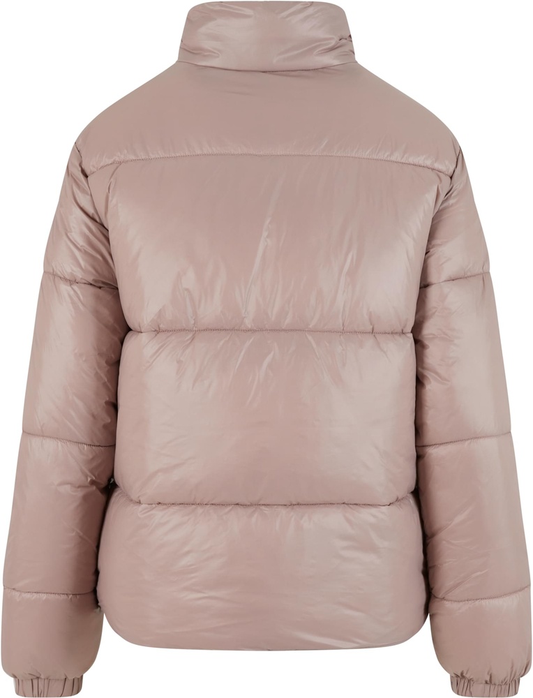 UrbanClassicsDamenSteppjackeLadiesRecycledShortShinyPufferJacketTB7003Duskrose-3XL