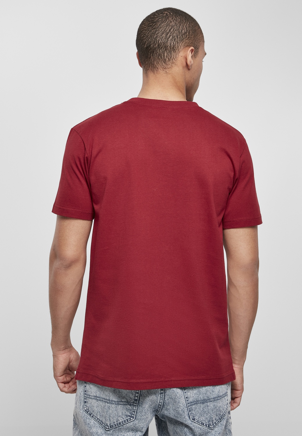 MerchcodeT-ShirtPopeyeBarberShopTeeBurgundy-L