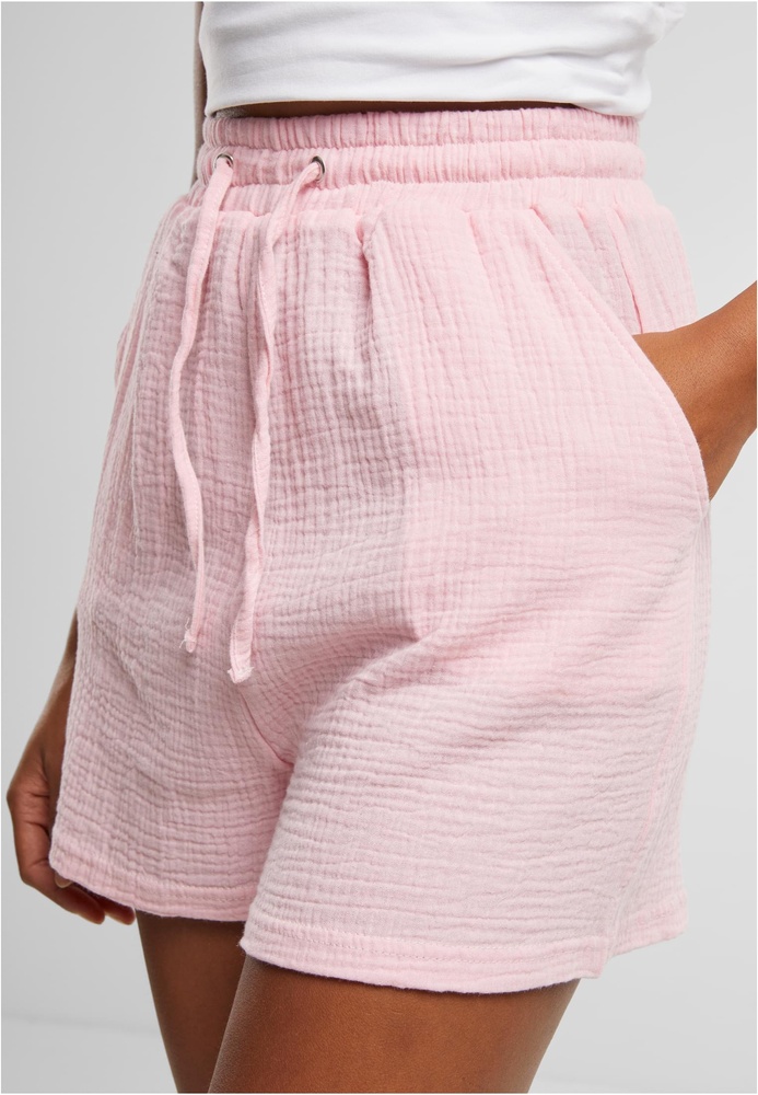 UrbanClassicsDamenLadiesMusselinShortsTB7467Blushedrose-3XL