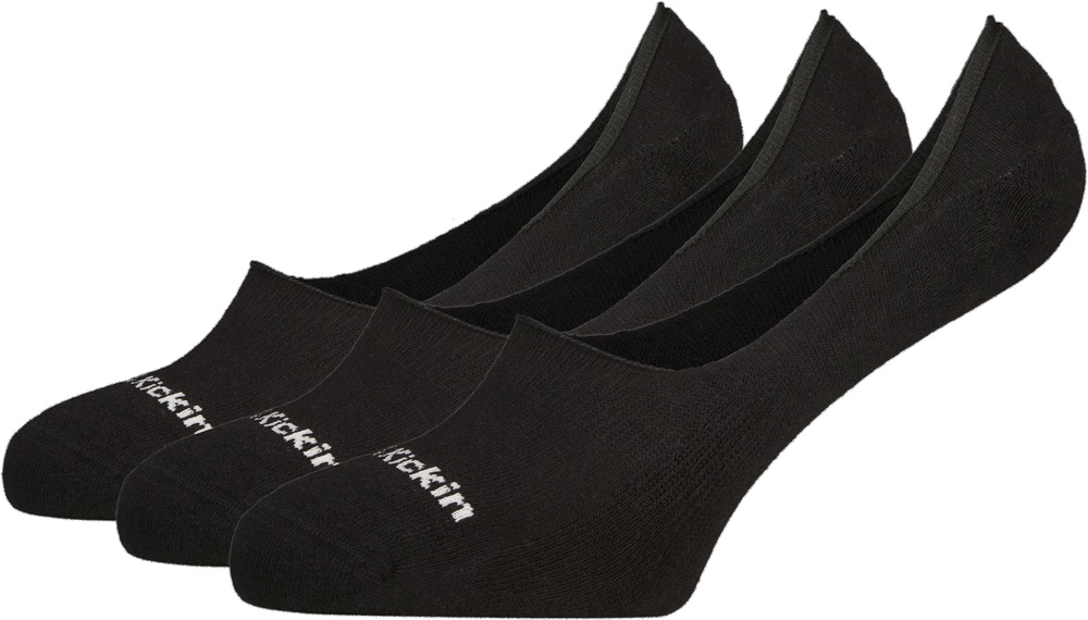 AlifeKickinDamenSockenInisAKNo-ShowCushSneakerSocks3erPack44006-9999Black-35-38