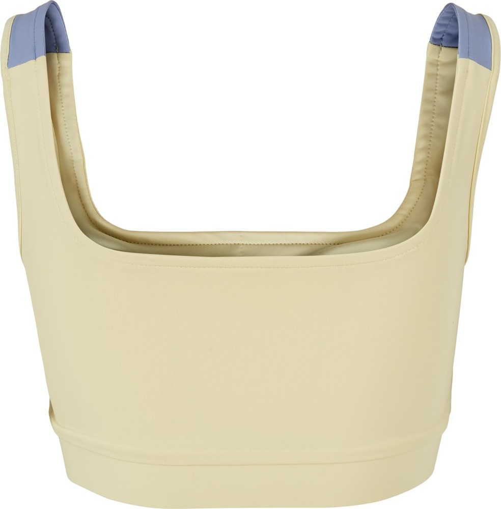 UrbanClassicsDamenLadiesColorBlockBraSoftyellowSoftseagrassVablue-3XL