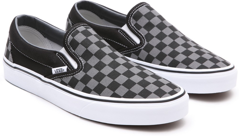VansUnisexLifestyleClassicFTWSneakerUaClassicSlip-OnBlackPewterCheckerboard-345