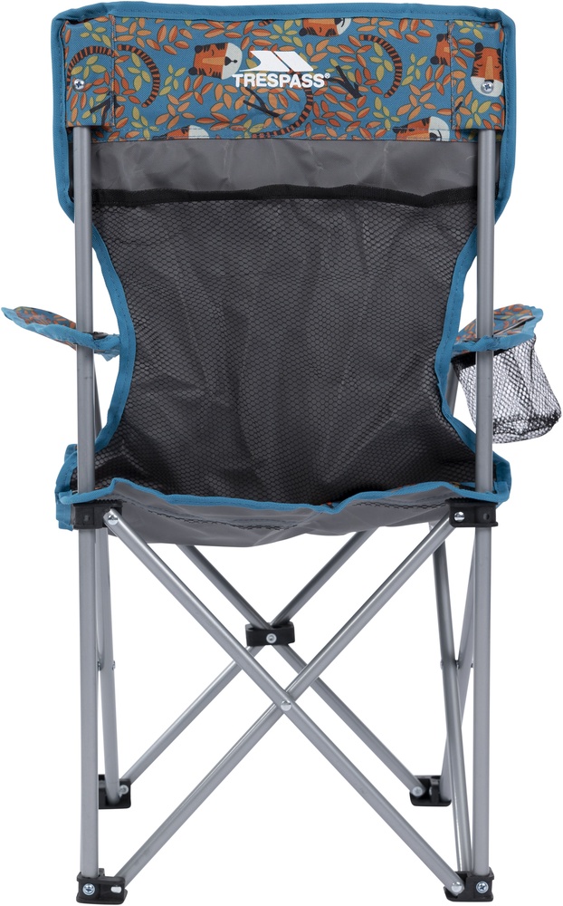 TrespassKinderWanderzubehrJoejoe-KidsCampingChairTealTigerPrint