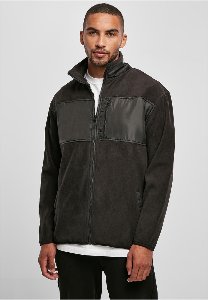 UrbanClassicsJackePatchedMicroFleeceJacketBlack