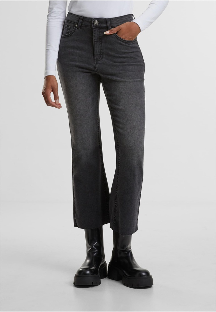 UrbanClassicsDamenLadiesCroppedFlaredDenimPantsTB7103