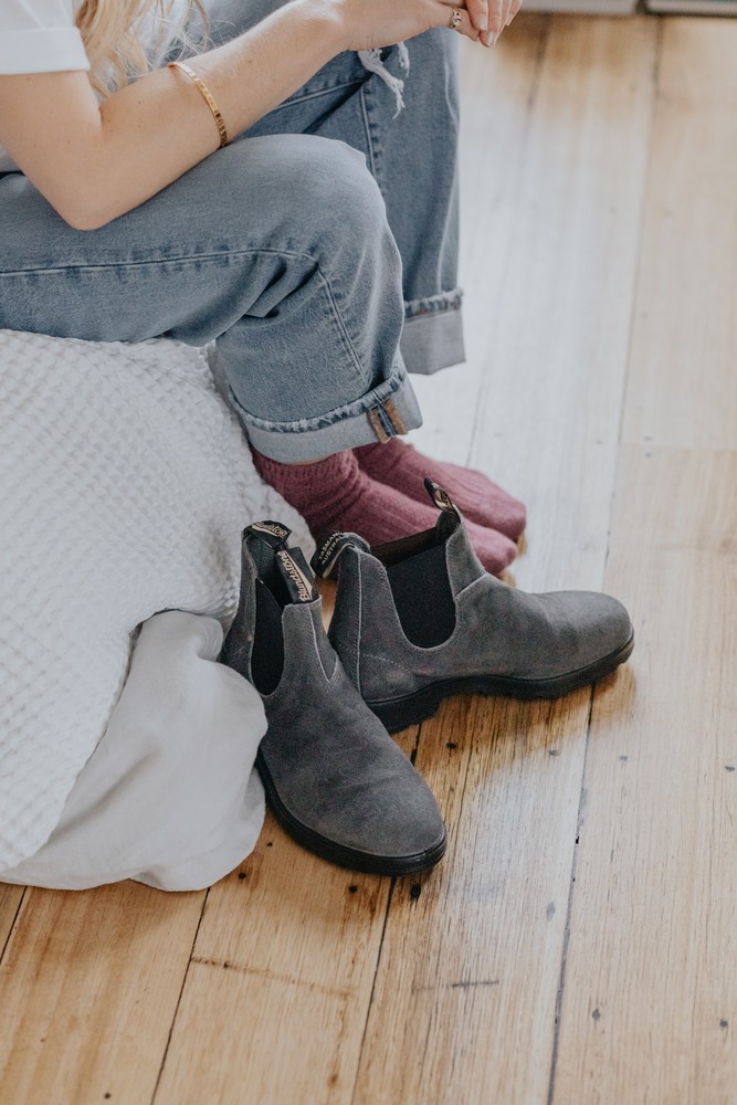 BlundstoneStiefelBoots1910WaxSuede500SeriesSteelGrey