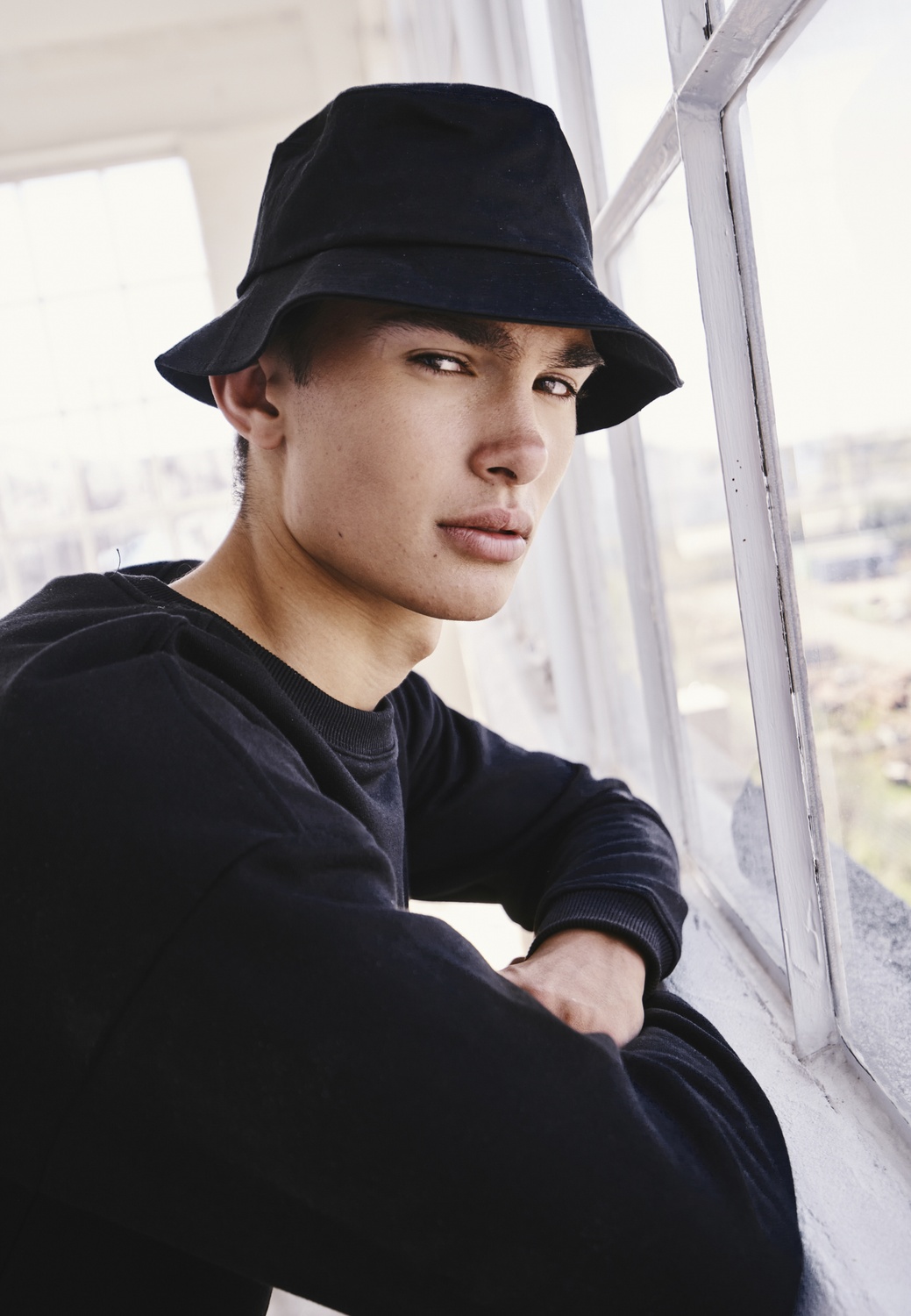 FlexfitCapCottonTwillBucketHatBlack