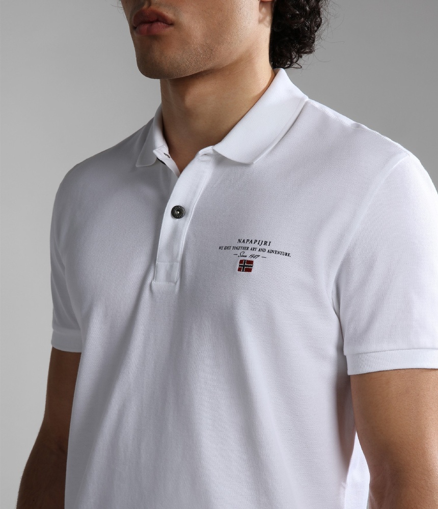 NapapijriPoloShirtElbasSs4NP0A4GDLBrightWhite-XS