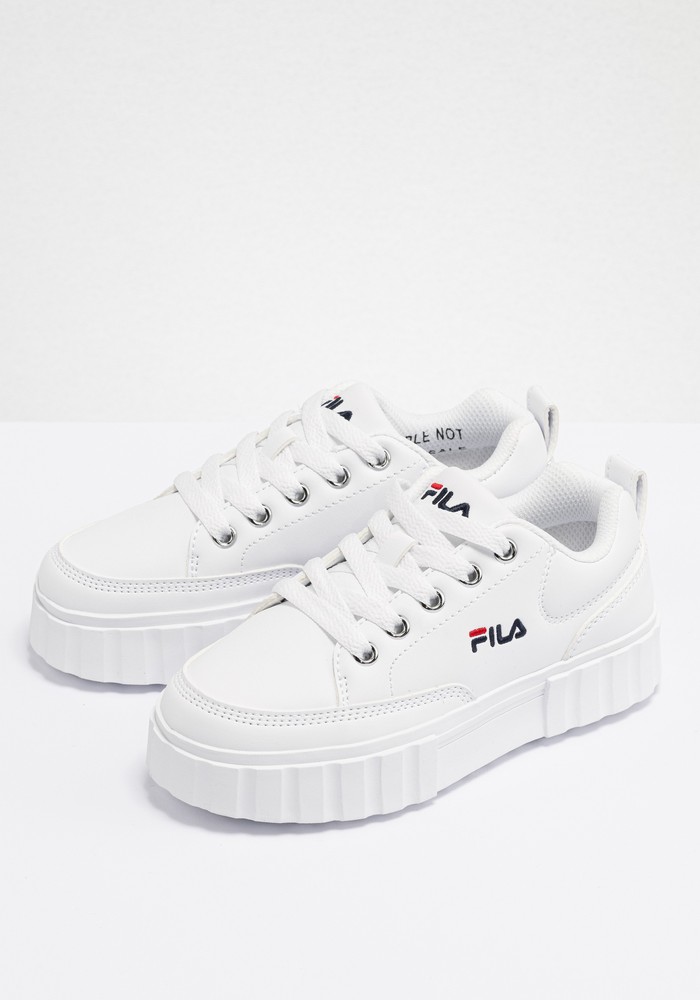FilaTennisSneakerSandblastKidsWhite