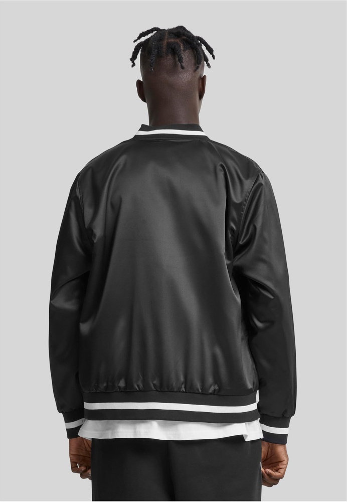 StarterBlackLabelJackeStarterSatinCollegeJacketST380Black-L