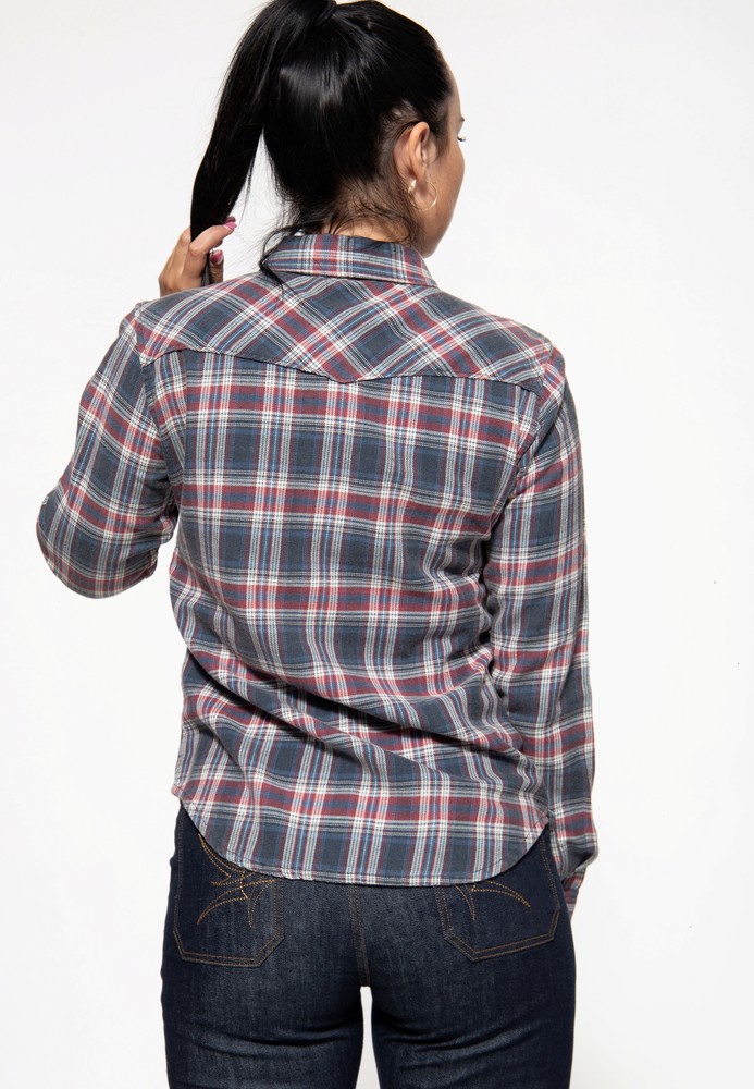 QueenKerosinHemdbluseinKaro-OptikQKI15005Navy