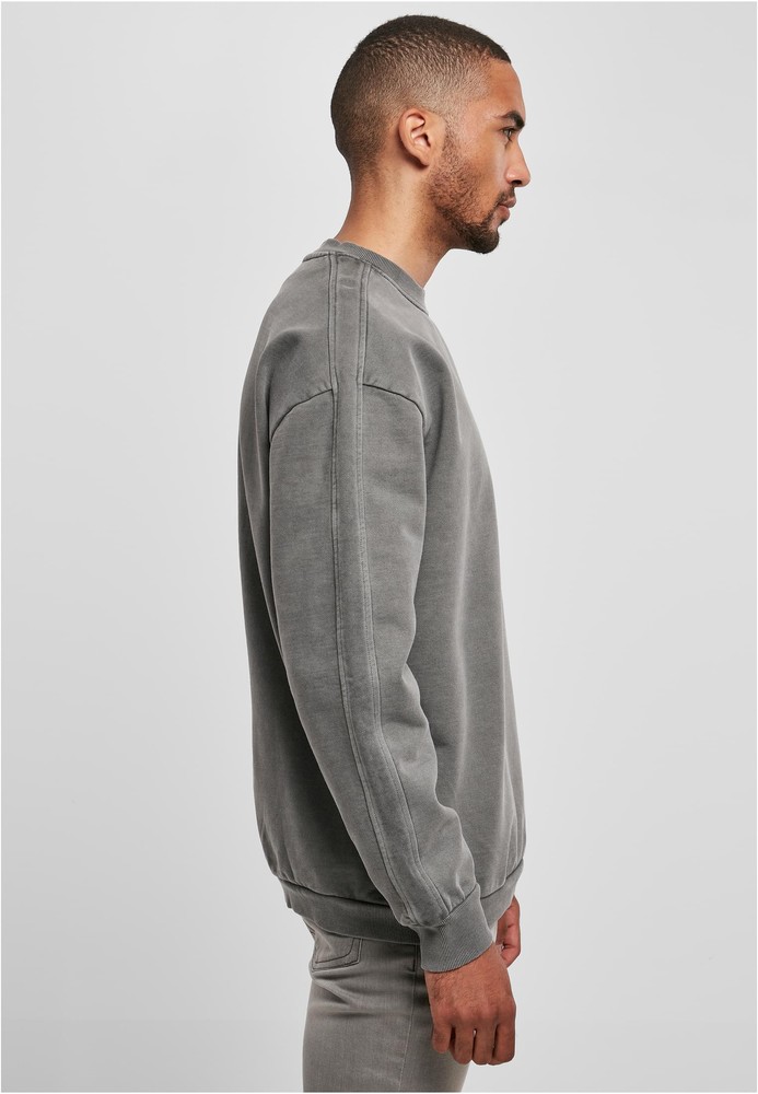 UrbanClassicsSweatshirtHeavyTerryGarmentDyeCrewDarkshadow-3XL