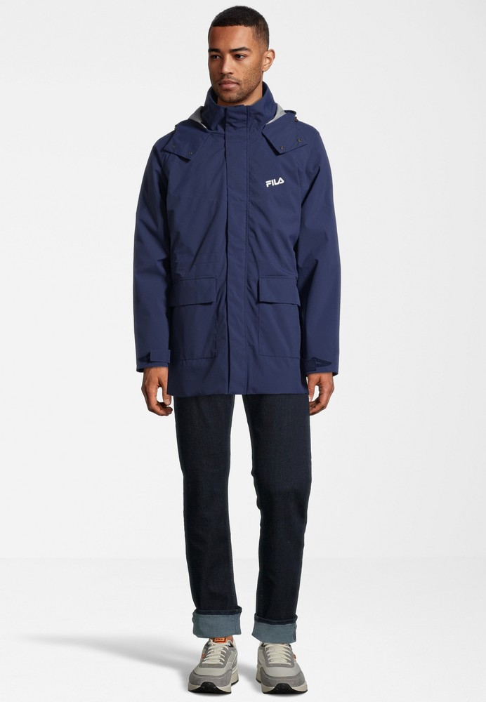 FilaWattierteJackeTanvaldLightPaddedParkaMedievalBlue