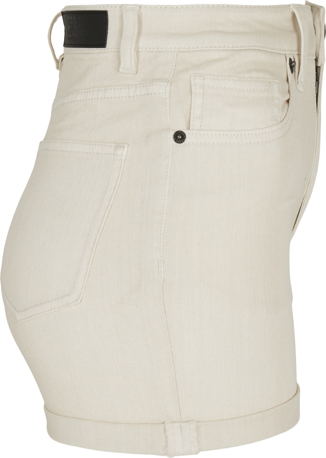 UrbanClassicsDamenLadies5PocketShortsWhitesand-26