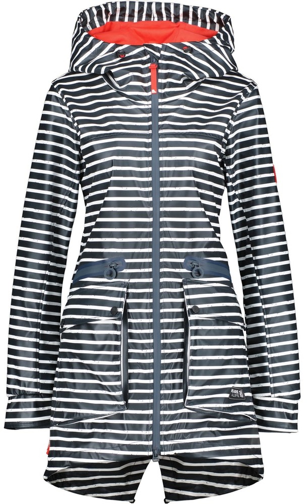 AlifeKickinDamenRegenjackeAudreyAKRaincoatMarine-XXL