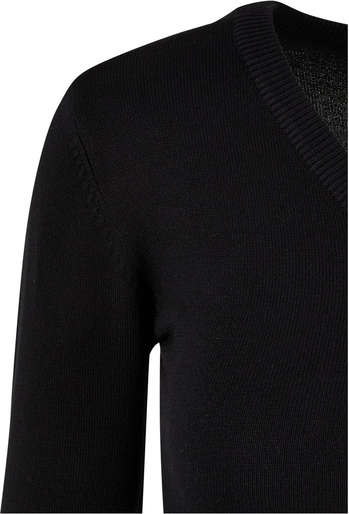 UrbanClassicsDamenLadiesKnittedV-NeckSweater