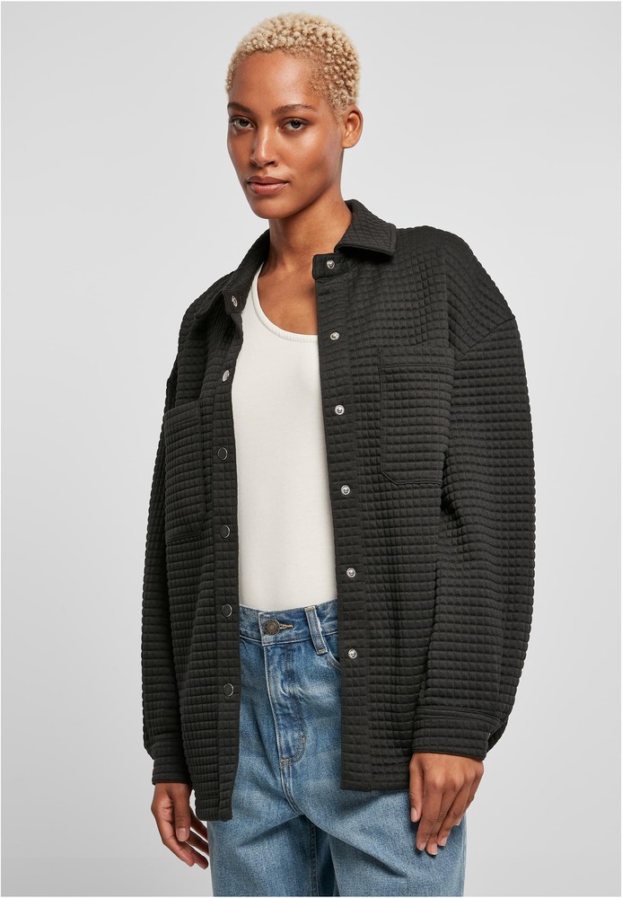 UrbanClassicsDamenHemdLadiesQuiltedSweatOvershirt