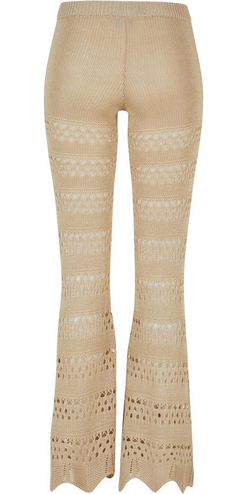 UrbanClassicsDamenLadiesFlaredCrochetKnitLeggingsSoftseagrass-3XL