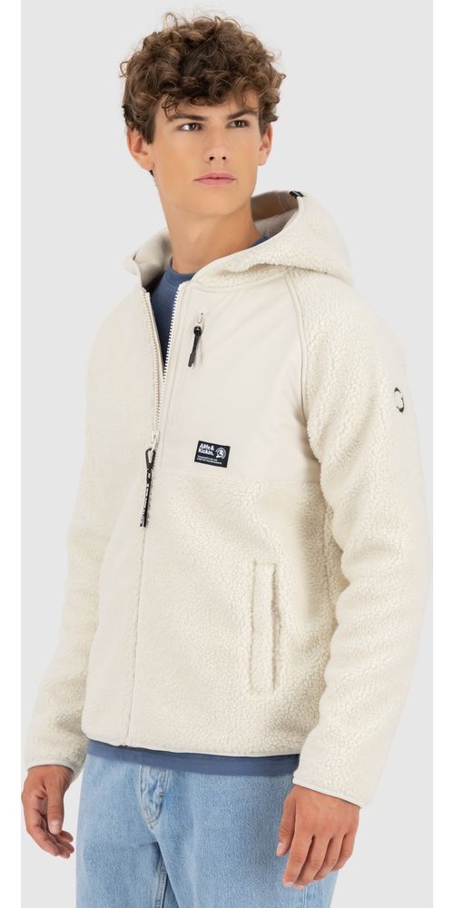 AlifeKickinSweatjackeHaraldAKGTeddyHoodedSweatJacket31039-9999Chalk-L