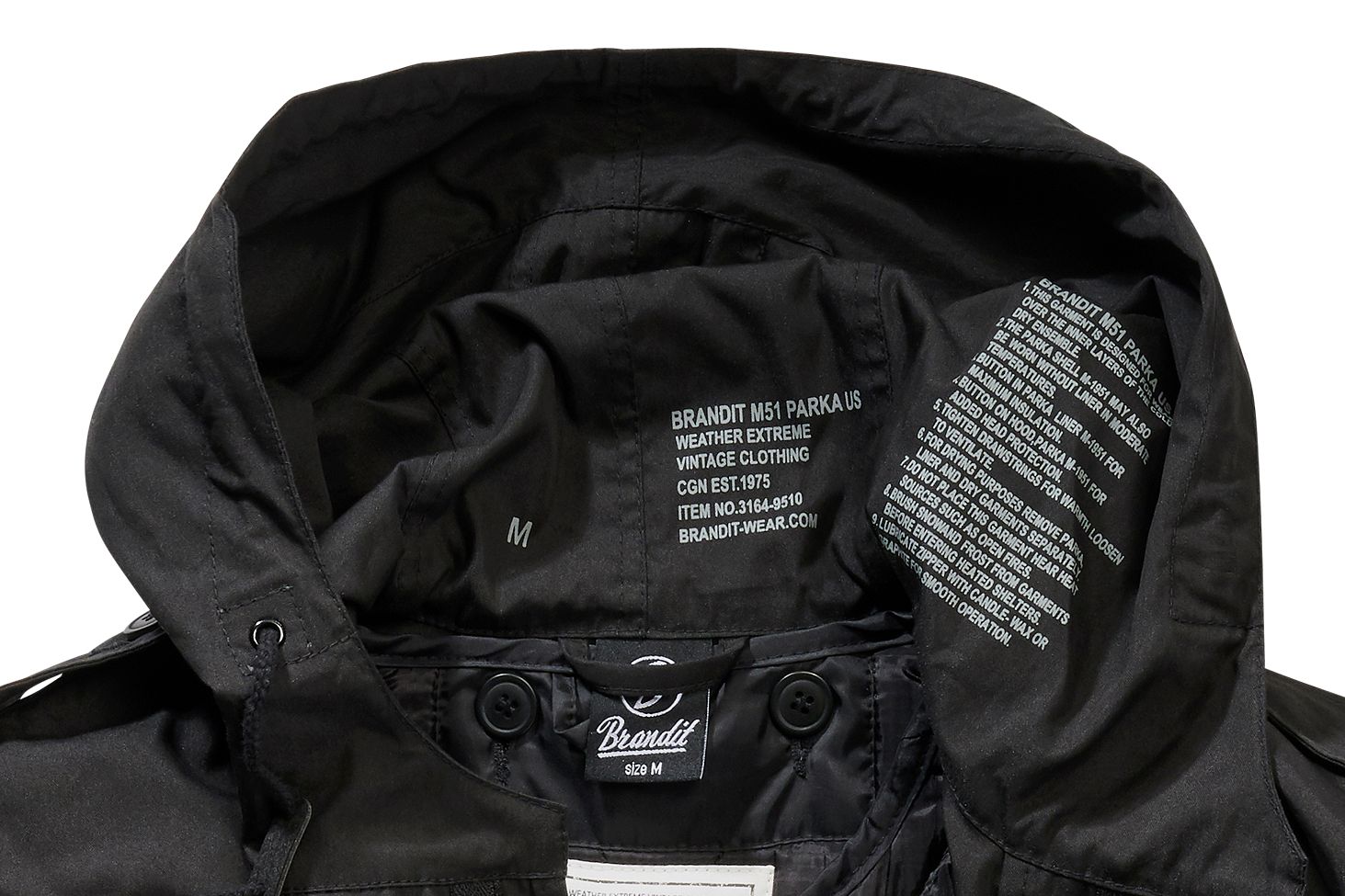 BranditJackeM51USParkainBlack-S