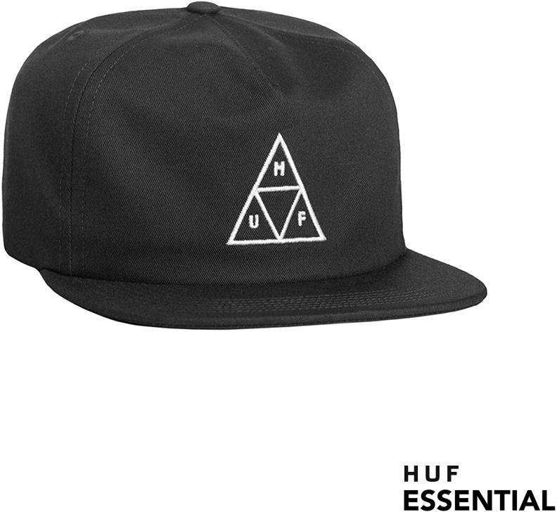 HUFCapEssentialsUnstructuredTTSnapbackHT00543Black