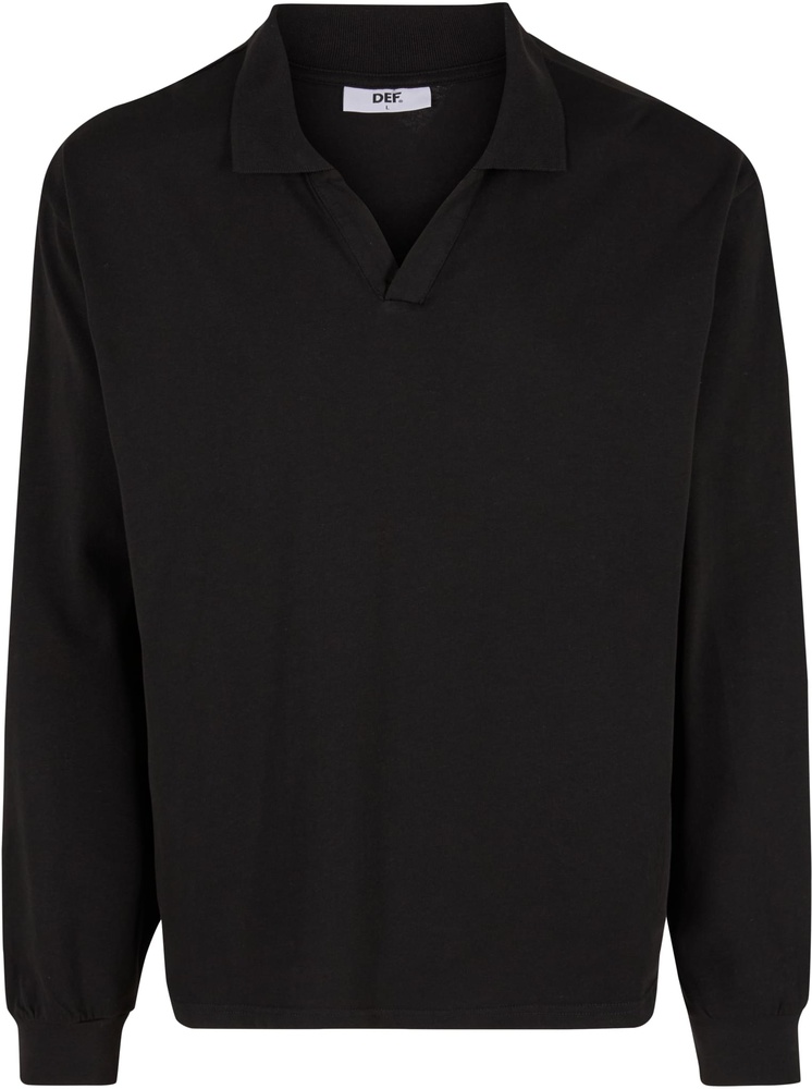DEFCollarLongsleevesDFLS030Jetblack-L