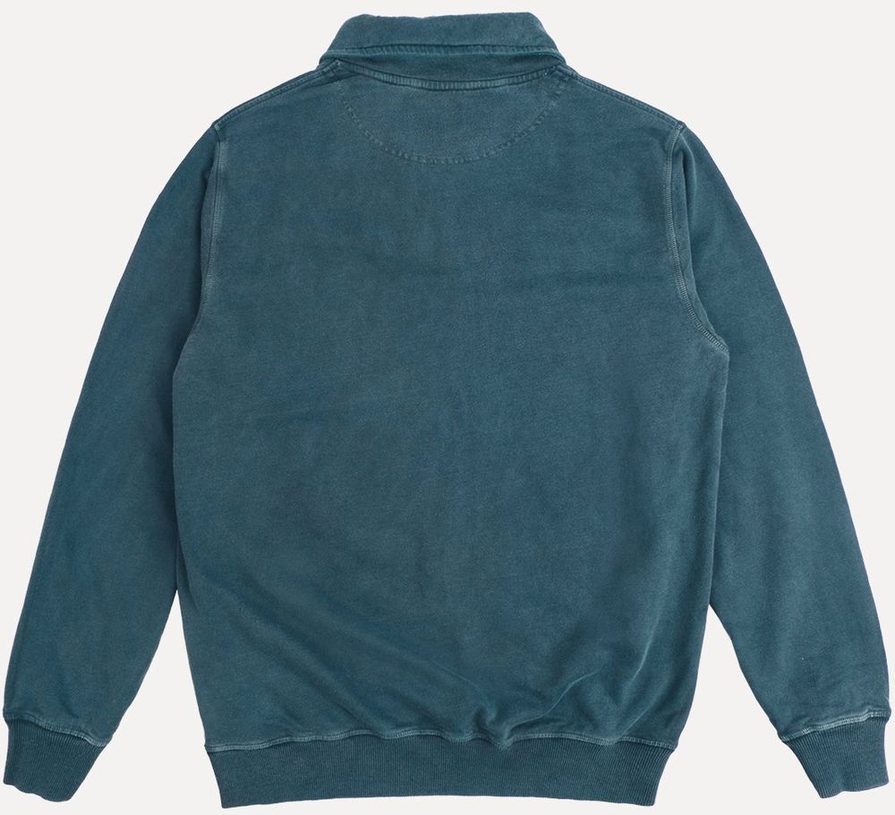 TrendsplantSweaterSaucePigmentDyedHalfZipSweaterElmGreenGreen-XS