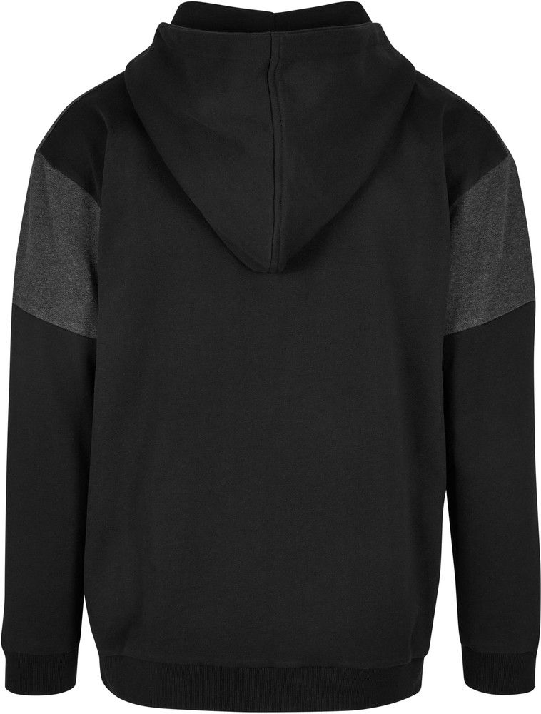 UrbanClassicsSweatshirtOversizedPatchZipHoodyBlackCharcoal