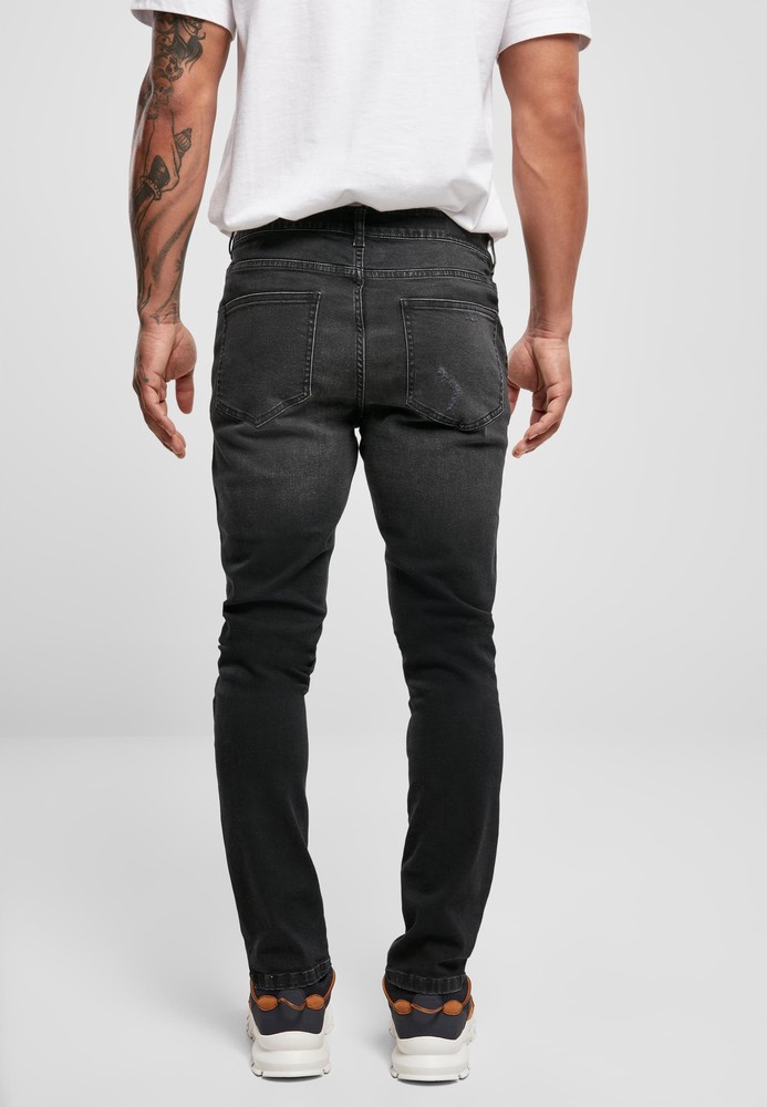 UrbanClassicsHeavyDestroyedSlimFitJeansRealblkHeavyDestroyedWashed-W30-L32