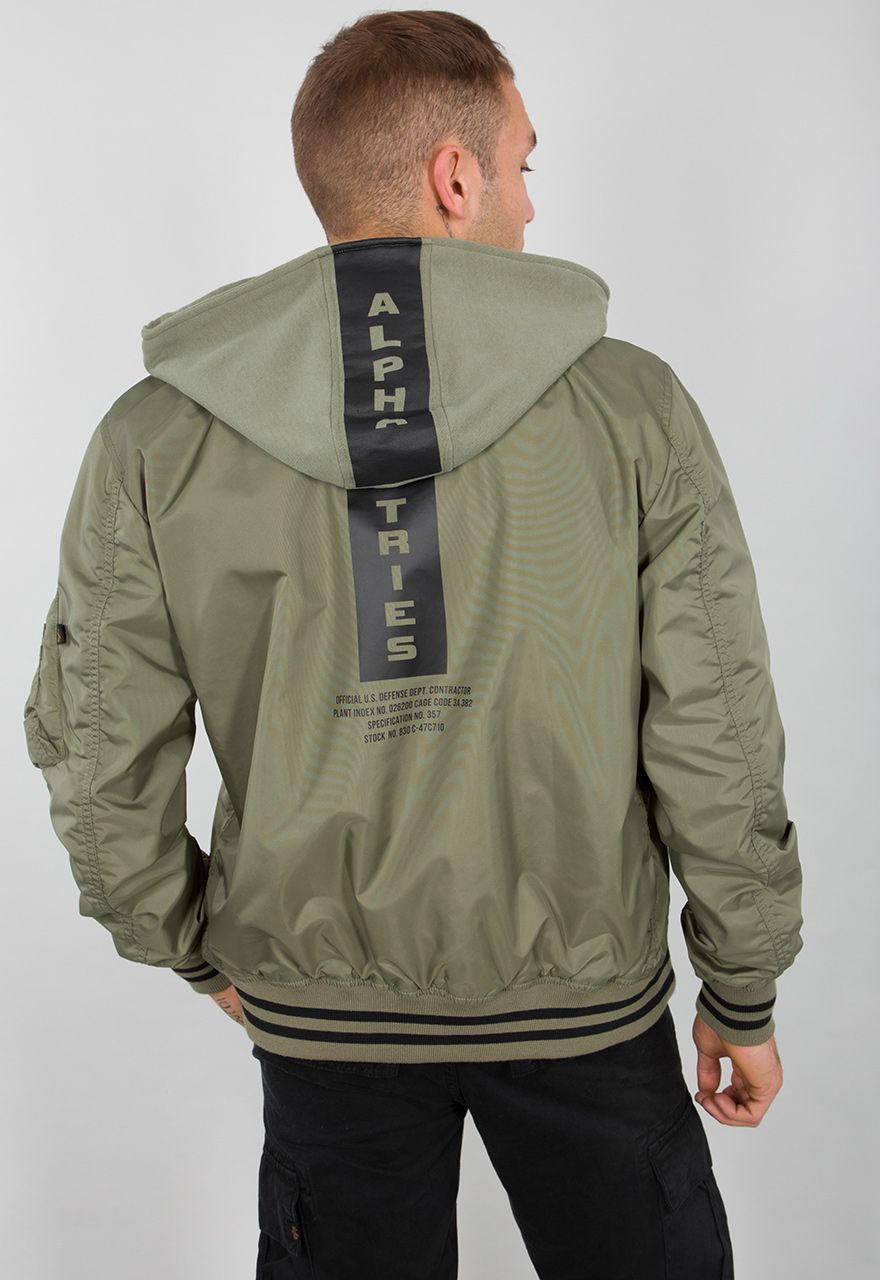 AlphaIndustriesMA-1TTHoodDefenseJackeOlive-XXL