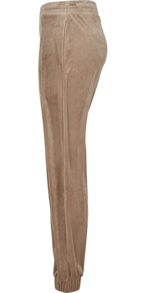 UrbanClassicsDamenLadiesHighWaistBallonVelvetSweatPantsSofttaupe-3XL
