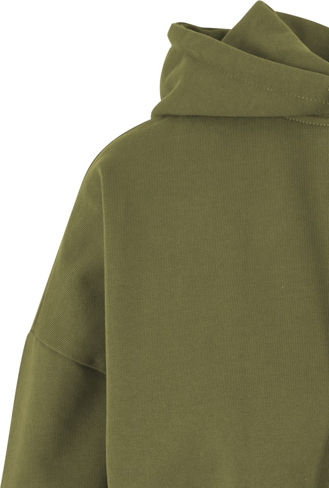 UrbanClassicsDamenLadiesCroppedHeavyHoodySummerolive-3XL