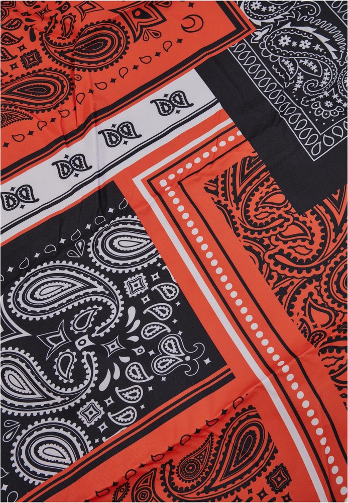 UrbanClassicsBandanaPatchworkPrintBlanketBlackOrange
