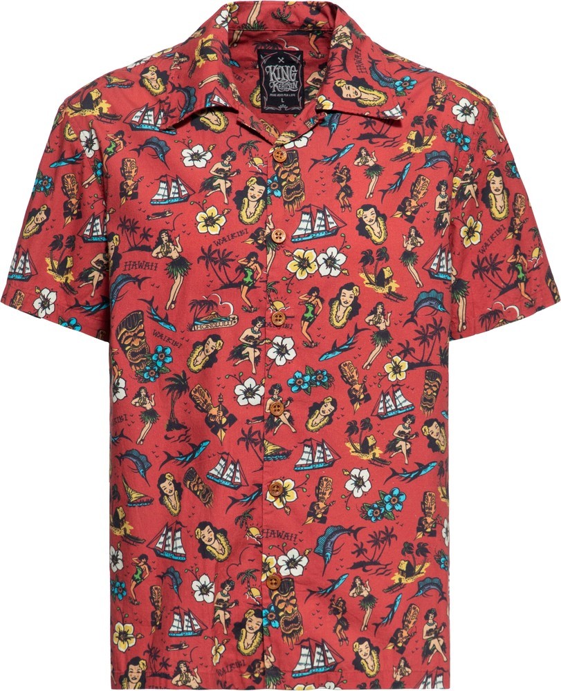 KingKerosinHawaiihemdRot-5XL