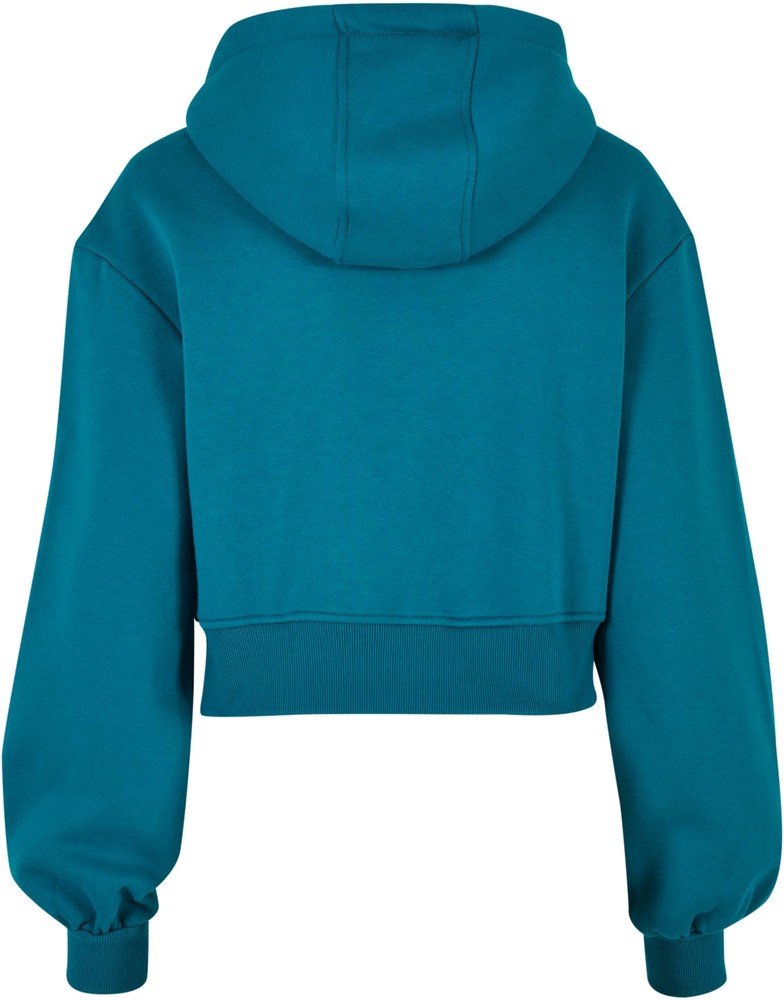 UrbanClassicsDamenJackeLadiesShortOversizedZipJacketWatergreen-3XL