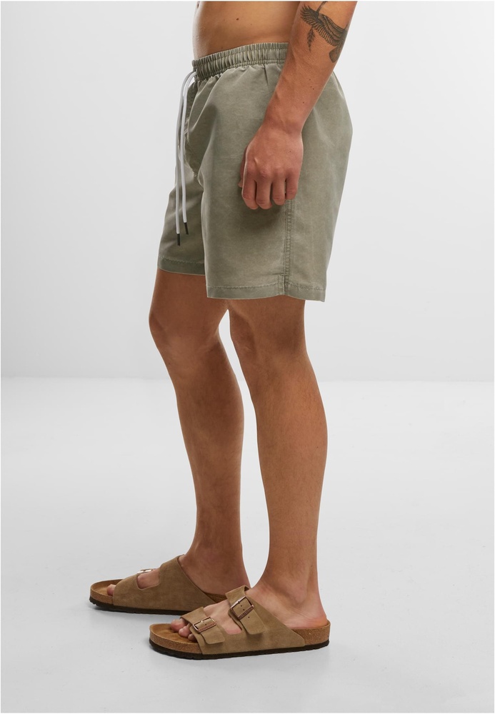 UrbanClassicsBadeshortsWashedSwimShortsTB7692Paleolive-3XL