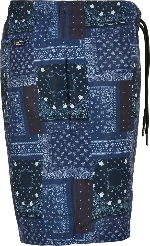 UrbanClassicsPatternSwimShortsNavyBandanaAop-3XL