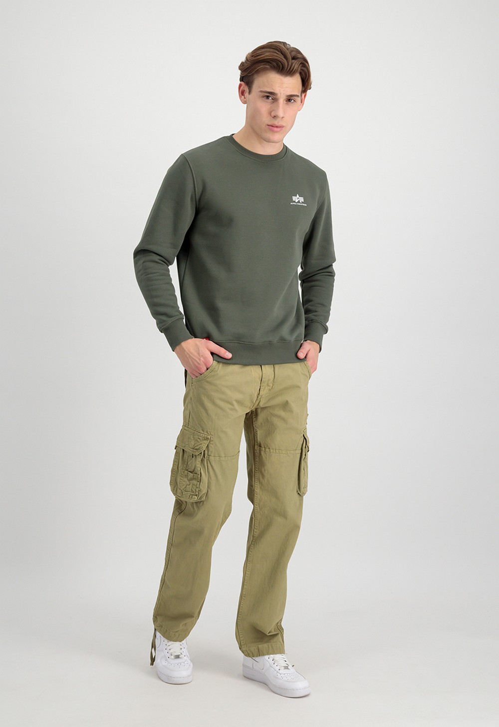 AlphaIndustriesBasicSweaterSmallLogoHoodiesSweatshirts