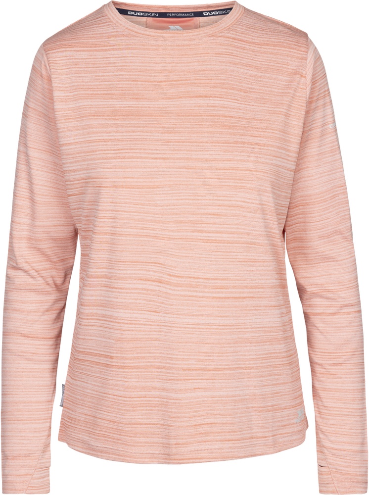 TrespassDamenLongsleeveNettilActiveTopPlatinumMarl-XS