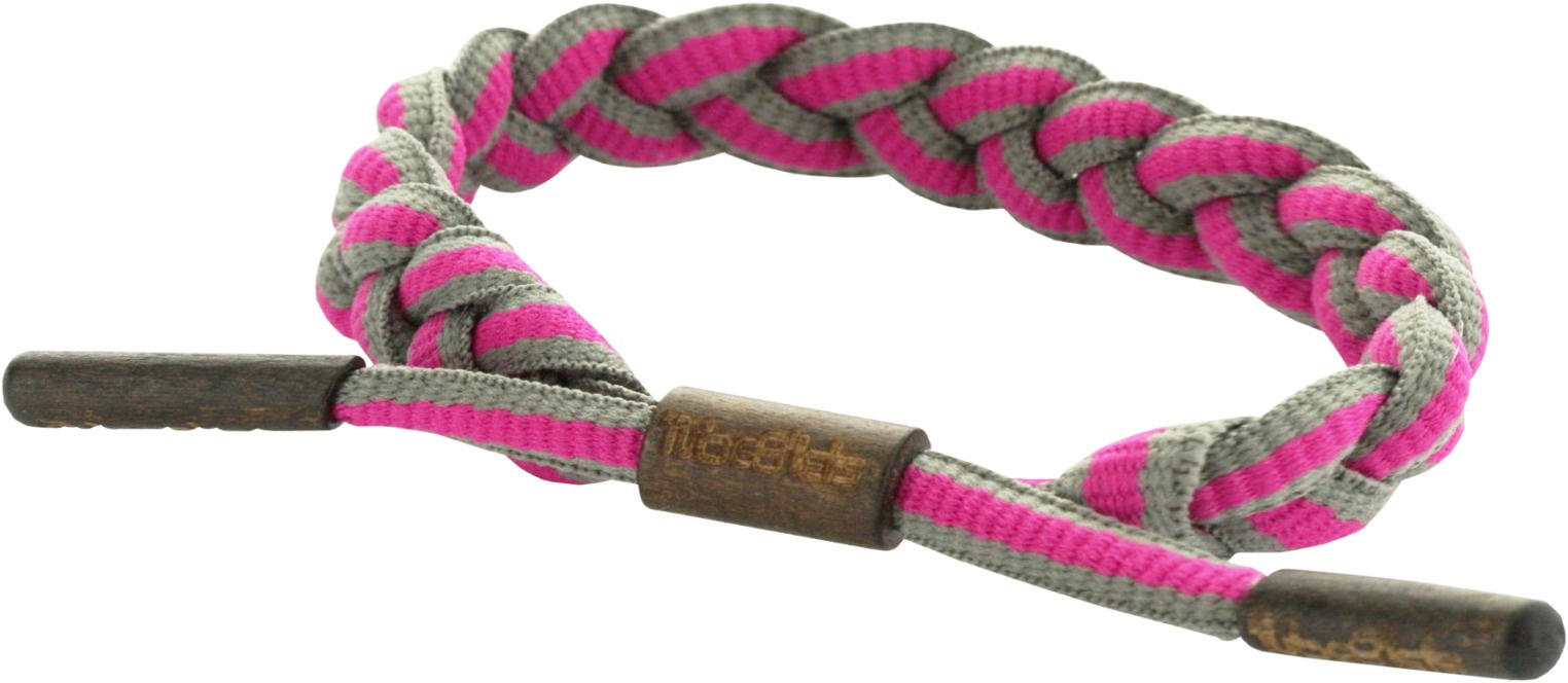 TubelacesArmbandTubeBletGreyMagenta