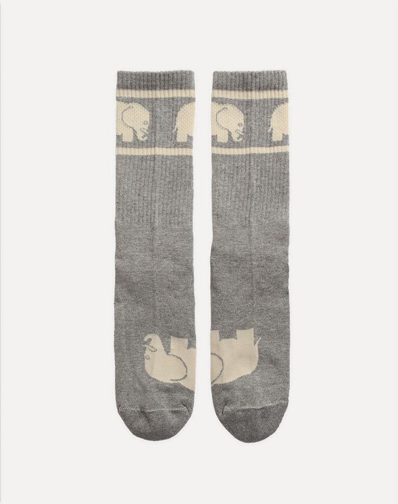 TrendsplantSockenGreyOrganicCottonAthleticSocksGrey-36-385
