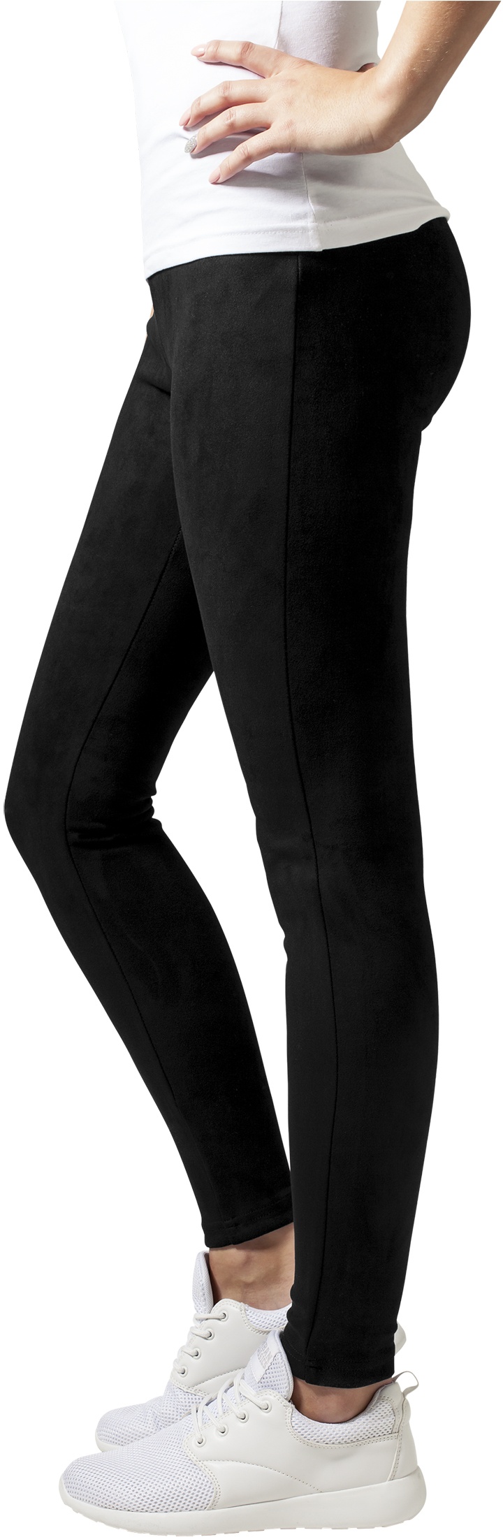 UrbanClassicsDamenLeggingsLadiesImitationSuedeLeggingsBlack