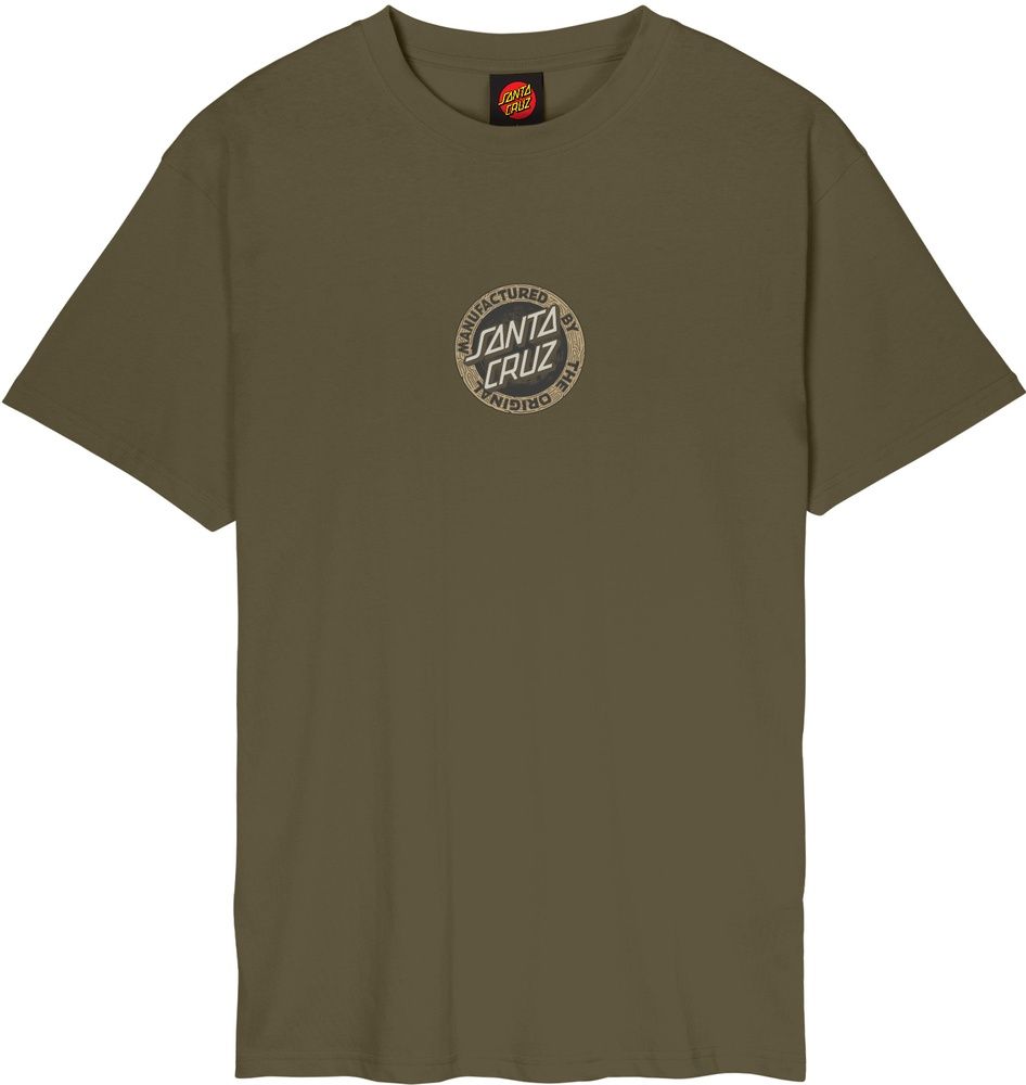 SantaCruzCarvedMFGFrontT-ShirtSCM-T3221UniformGreen-M