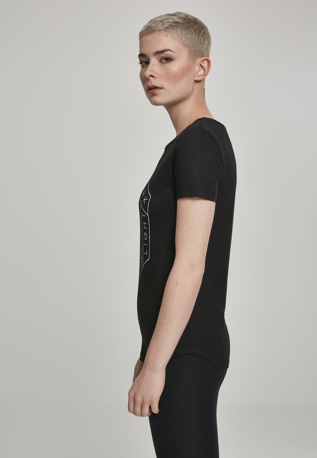 MerchcodeFemaleShirtLadiesLinkinParkOMLFitTeeBlackOlive-L