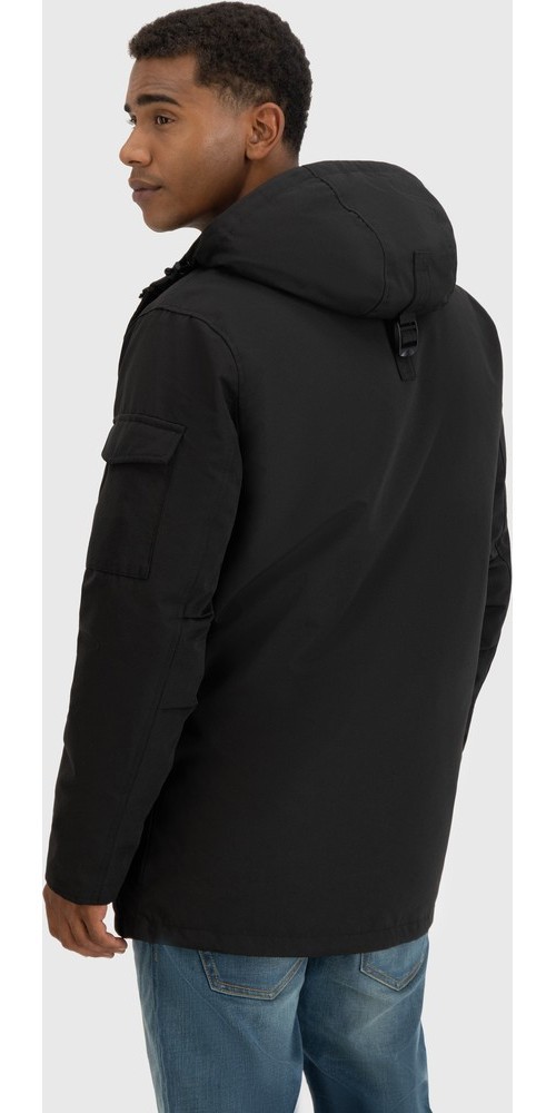 VintageIndustriesFunktionsjackeGavynParkaBlack